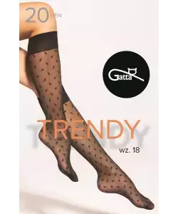 Gatta Trendy térdzokni 18 20 den méretben