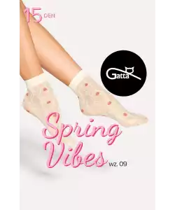 Nylon zokni Gatta Spring Vibes wz.09 15 den
