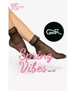 Nylon zokni Gatta Spring Vibes wz.07 15 den