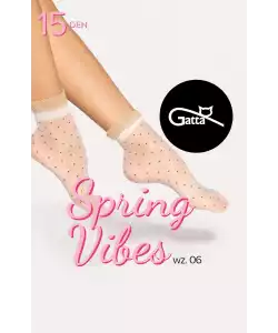 Nylon zokni Gatta Spring Vibes wz.06 15 den