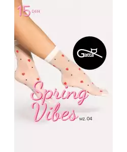 Nylon zokni Gatta Spring Vibes wz.04 15 den