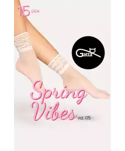 Nylon zokni Gatta Spring Vibes wz.05 15 den