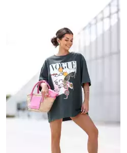 Grafitszürke női póló VOGUE